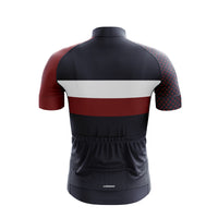 Back profile of the elite Corsino FastNFree men's cycling top. Featuring a secure silicone waistband and compression side panels that eliminate wind drag, giving road racers a critical competitive edge