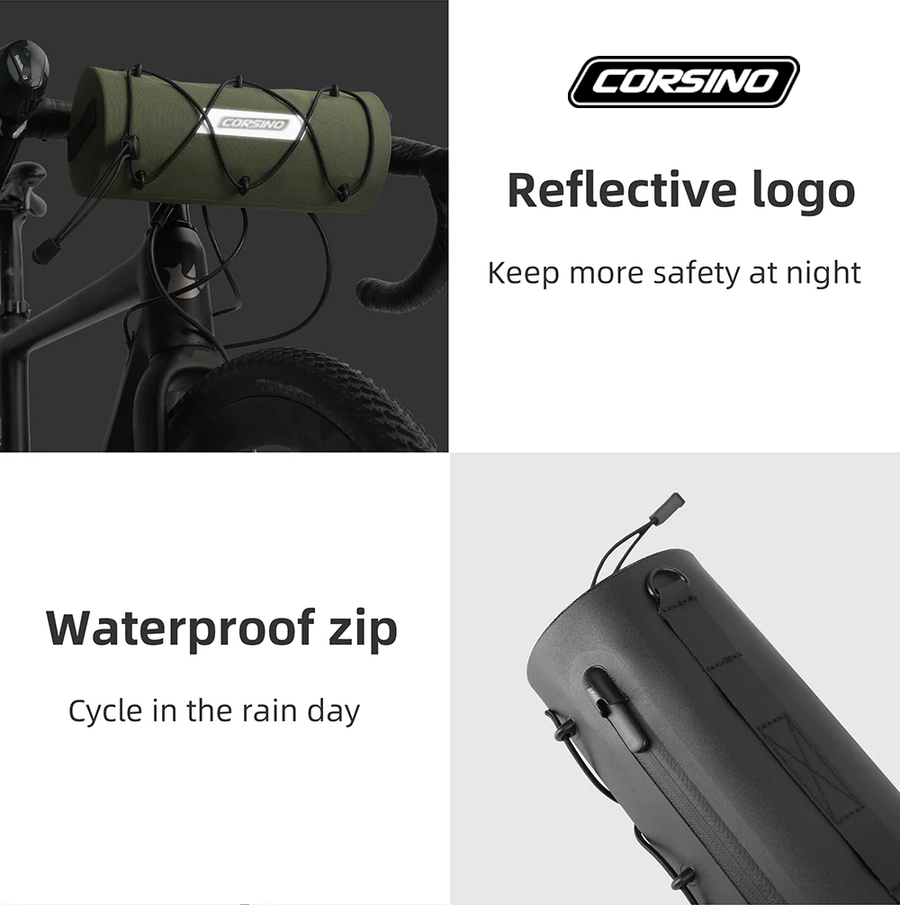 Force - Sacoche Imperméable pour guidon de vélo 2.4L - Noir