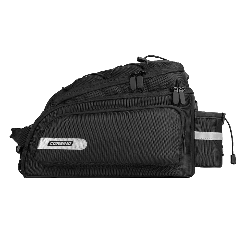 Trunk Cargo Bag 12L in black, made of 1680D polyester, with multiple compartments, water-resistant, dimensions 32x18x21cm, weight 800g