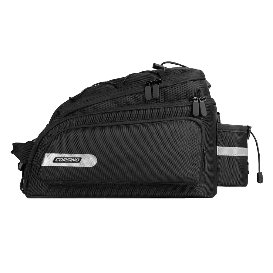 Trunk Cargo Bag 12L in black, made of 1680D polyester, with multiple compartments, water-resistant, dimensions 32x18x21cm, weight 800g