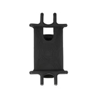 Front face of the black Corsino Universal Silicone Phone Mount, showing the flexible bands designed to stretch and fit 4-inch to 6-inch smartphones