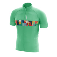 Front profile of the green Corsino Venti Women's Jersey, utilizing Technica Coolway fabric for superior breathability and a sleek anatomic fit