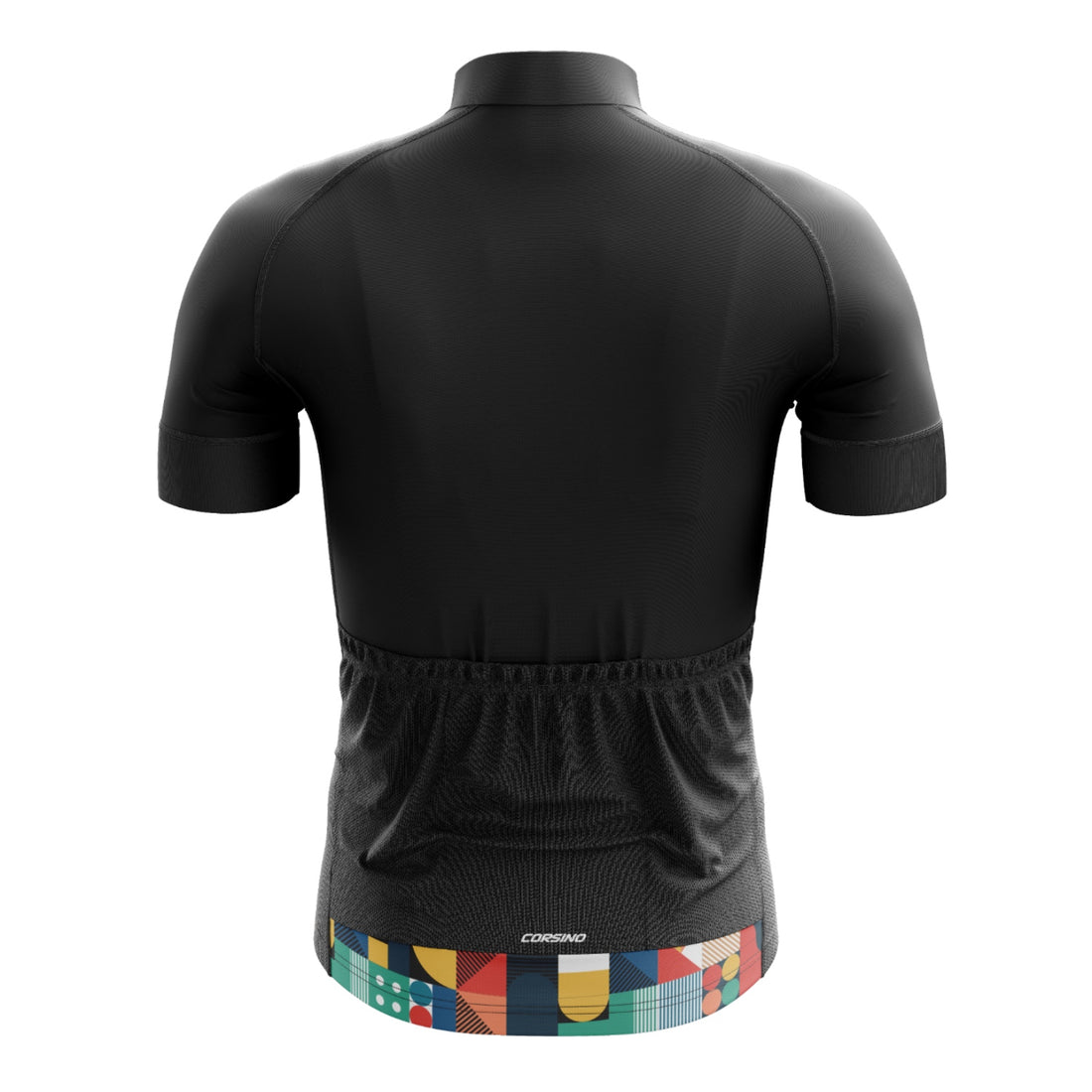 Back view of the black Venti women's technical top featuring 3 storage pockets, optimized for comfort and high-performance results.