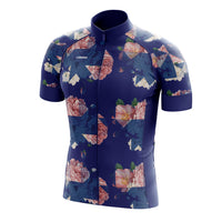Front view of the vibrant Corsino Florazzo Women's Cycling Jersey. Crafted with breathable Technica Coolway fabric and 4cm compression cuffs, this aerodynamic top contours perfectly to your body for a flawless, second-skin feel on long endurance rides.